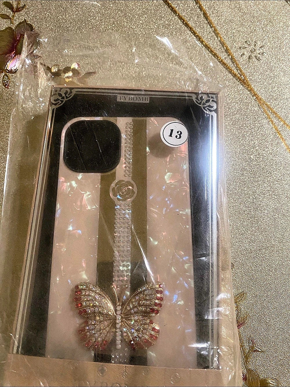 Butterfly Watch in Silver & Pink NWT